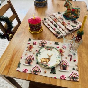Yılbaşı Temalı Amerikan Servis, Yılbaşı Sofra Süsü 6'lı Set