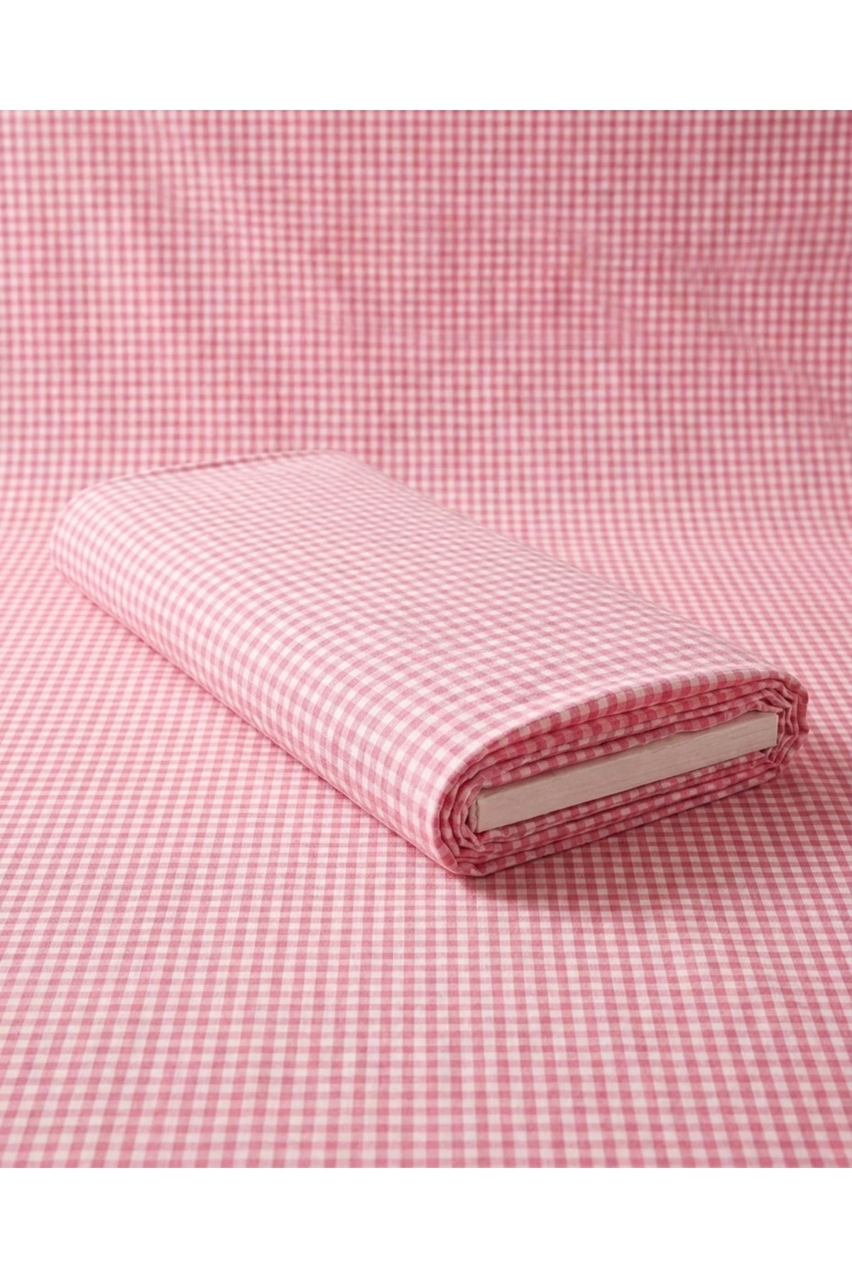 Pembe Pötikare Zefir Kumaş 1 Metre, En : 170cm - Görsel 2