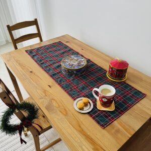 Yeşil Ekose / İskoç desen 40x100 Runner