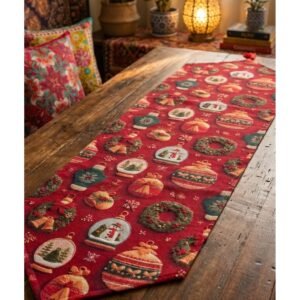 Yılbaşına Özel Runner Kırmızı 40x150